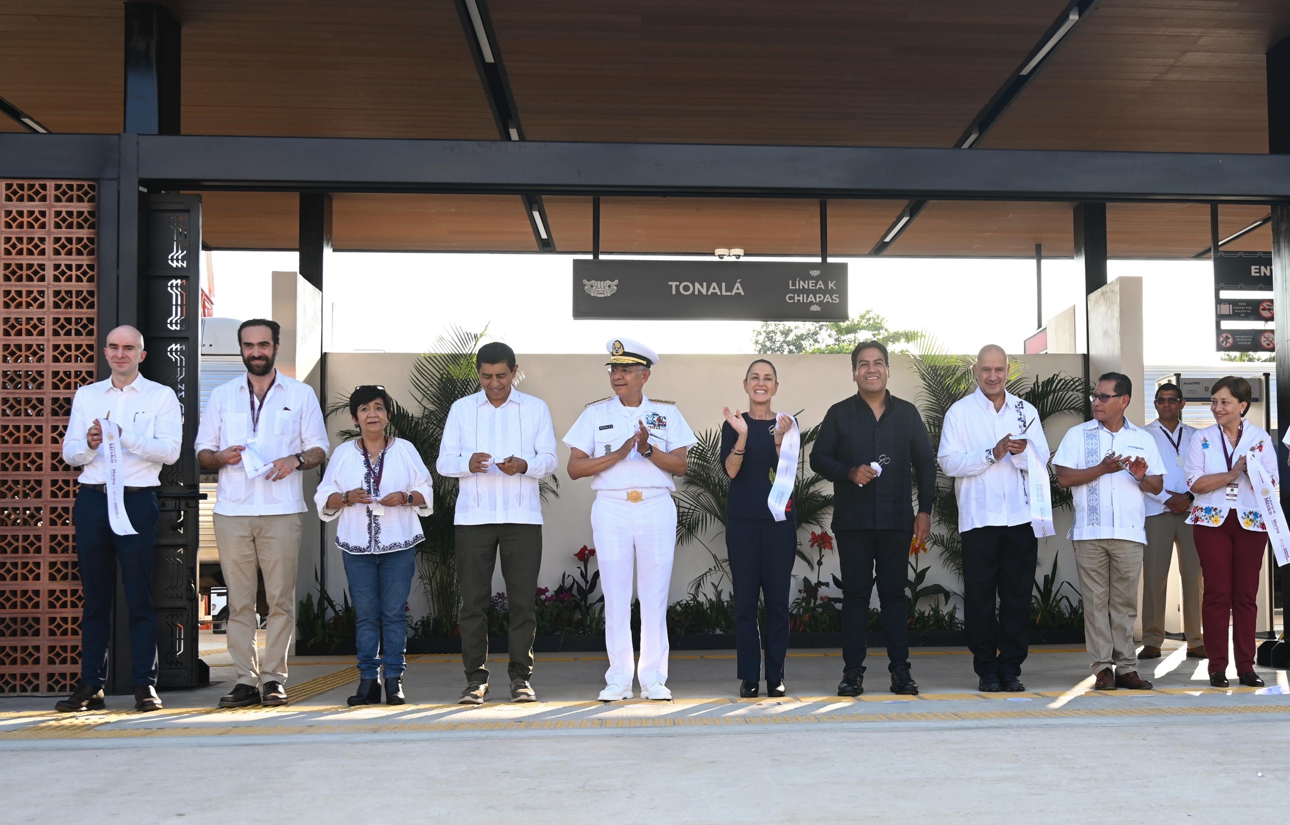 LÍNEA K DEL TREN INTEROCEÁNICO: PRESIDENTA CLAUDIA SHEINBAUM INAUGURA ESTACIONES TONALÁ Y ARRIAGA EN CHIAPAS